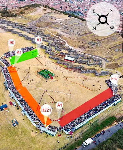 gráfico de assentos inti raymi