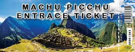 Bilhetes de entrada para o Santuário Histórico de Machu Picchu