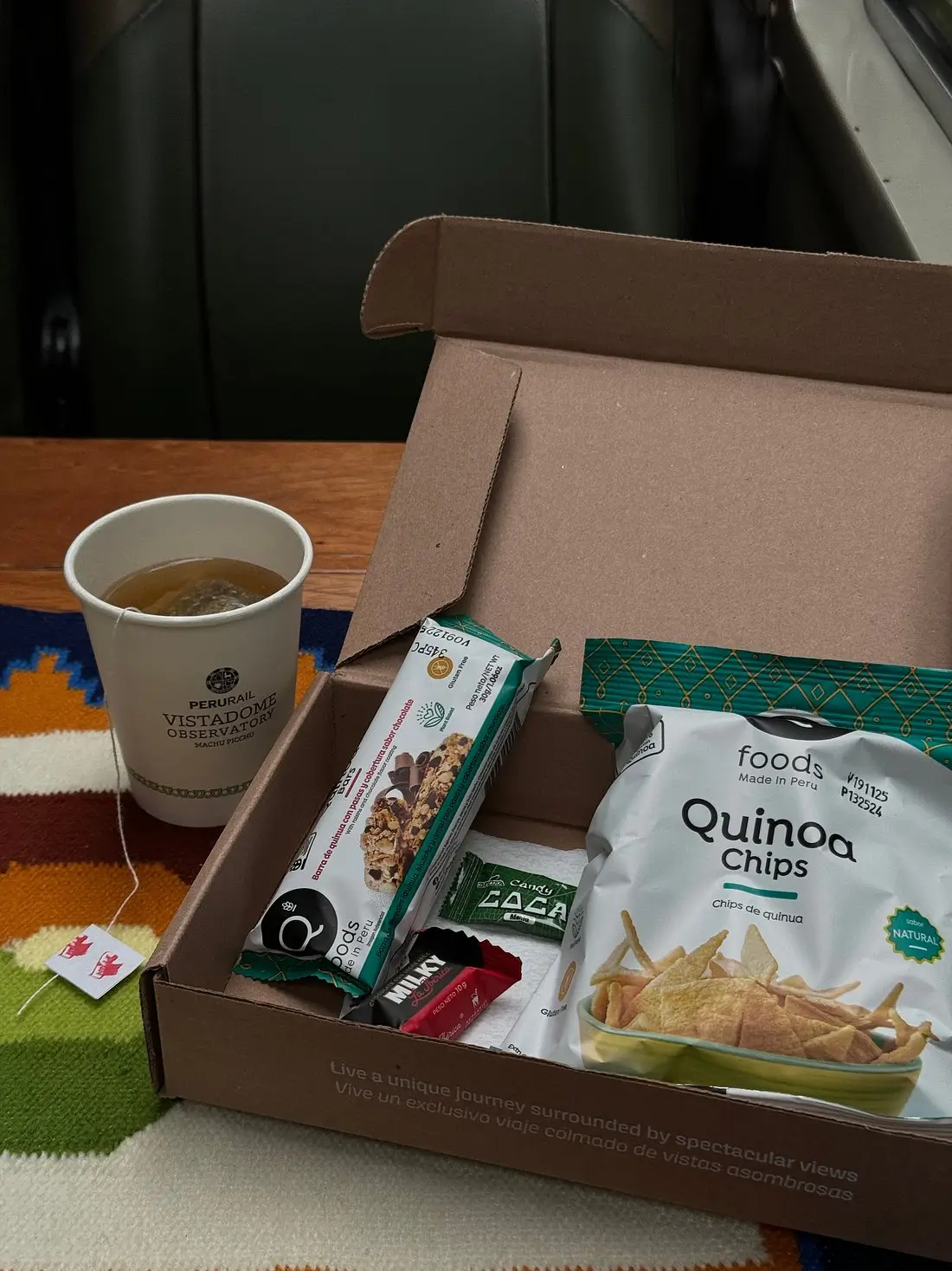 Lanches e bebidas do Observatório Vistadome